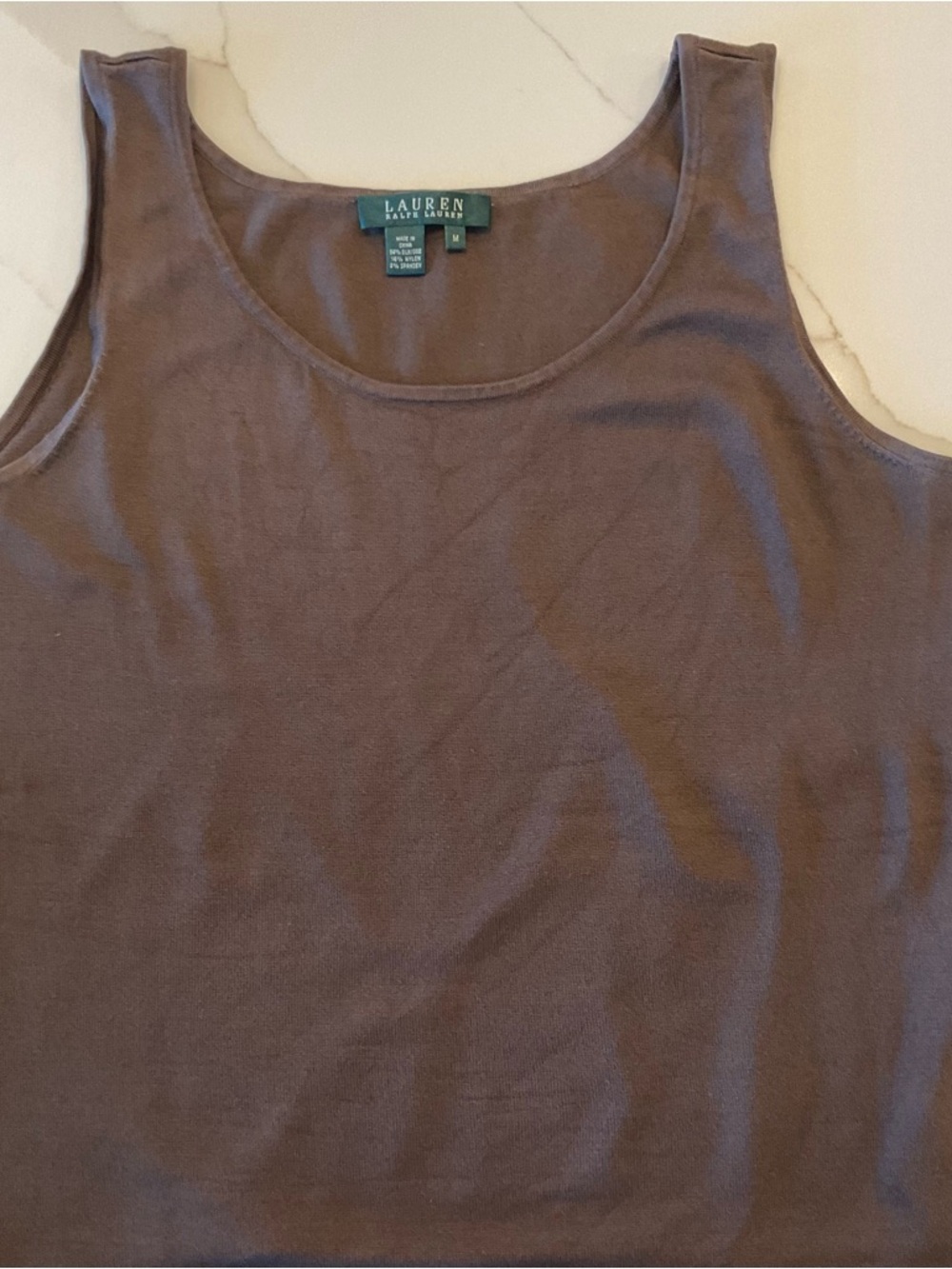 Lauren Ralph Lauren Chocolate Brown Cardigan and Tank Set - Picture 10 of 10